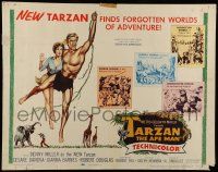 6p425 TARZAN THE APE MAN style A 1/2sh '59 Edgar Rice Burroughs, Denny Miller & sexy Joanna Barnes!