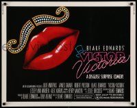 6p466 VICTOR VICTORIA 1/2sh '82 Julie Andrews, Edwards, cool lips & mustache art by John Alvin!