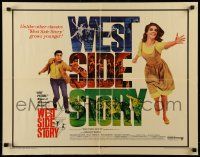 6p476 WEST SIDE STORY 1/2sh R68 Academy Award winning classic musical, Natalie Wood, Beymer!