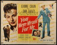 6p492 YOU WERE MEANT FOR ME 1/2sh '48 Dan Dailey, close up of pretty Jeanne Crain!
