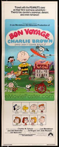 6p536 BON VOYAGE CHARLIE BROWN insert '80 Peanuts, Snoopy, Charles M. Schulz art!