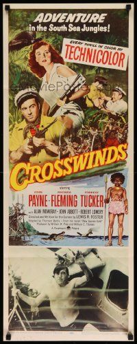 6p560 CROSSWINDS insert '51 John Payne & Rhonda Fleming are hunting for South Sea gold!