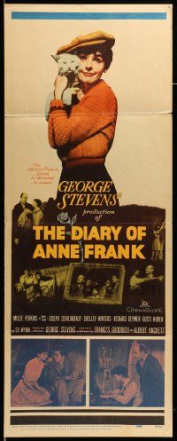 6p578 DIARY OF ANNE FRANK insert '59 Millie Perkins as Jewish girl in hiding in WWII!