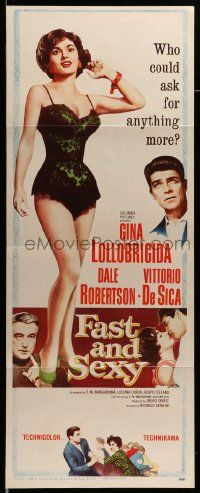 6p594 FAST & SEXY insert '61 who could ask for more than half-dressed sexy Gina Lollobrigida!