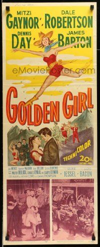 6p626 GOLDEN GIRL insert '51 art of sexy Mitzi Gaynor, Dale Robertson & Dennis Day!