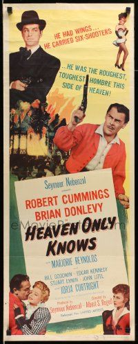6p644 HEAVEN ONLY KNOWS insert '47 Bob Cummings, Brian Donlevy, sexy Marjorie Reynolds!