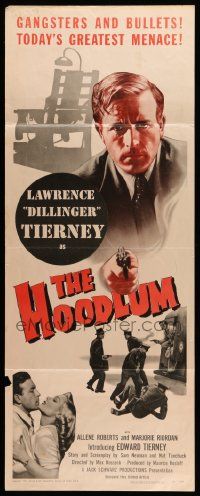 6p656 HOODLUM insert '51 film noir, Lawrence Tierney with gun & the electric chair!