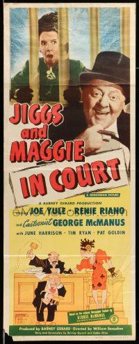 6p672 JIGGS & MAGGIE IN COURT insert '48 Joe Yule, Renie Riano, plus George McManus cartoon art!