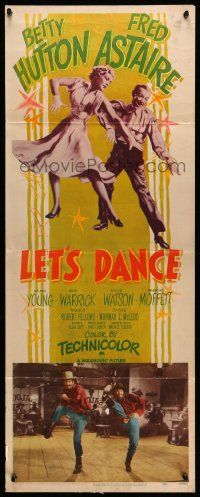 6p697 LET'S DANCE insert '50 great image of dancing Fred Astaire & Betty Hutton!