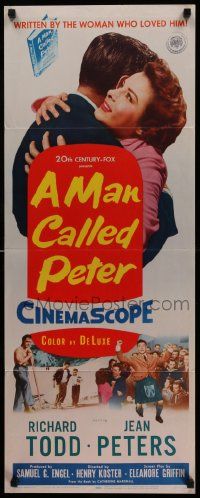 6p719 MAN CALLED PETER insert '55 Richard Todd & Jean Peters make your heart sing with joy!