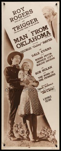6p723 MAN FROM OKLAHOMA insert R54 Roy Rogers, Dale Evans, Gabby Hayes, Sons of the Pioneers!