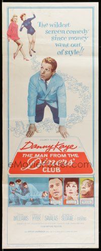 6p724 MAN FROM THE DINERS' CLUB insert '63 wacky Danny Kaye, sexy Martha Hyer, Telly Savalas!