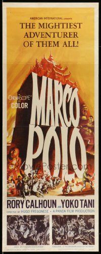 6p731 MARCO POLO insert '62 Rory Calhoun as the mightiest adventurer of them all, cool art!