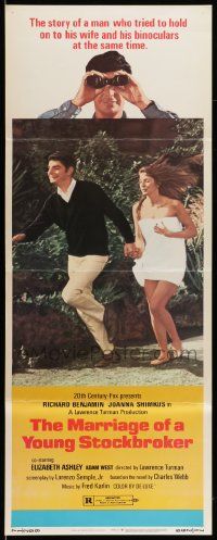 6p736 MARRIAGE OF A YOUNG STOCKBROKER insert '71 what's wrong with Richard Benjamin being a voyeur