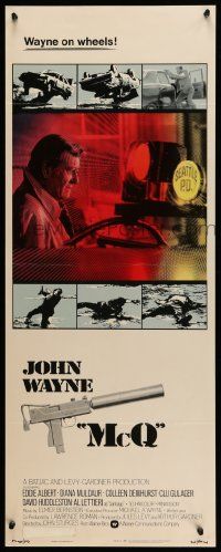 6p742 McQ insert '74 John Sturges, John Wayne is a busted cop with an unlicensed gun!