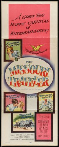 6p756 MISSOURI TRAVELER insert '58 it's a great big show with crackling action & rollicking laughter