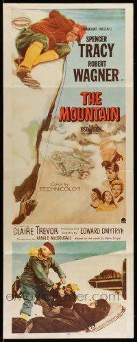6p764 MOUNTAIN insert '56 mountain climber Spencer Tracy, Robert Wagner, Claire Trevor!