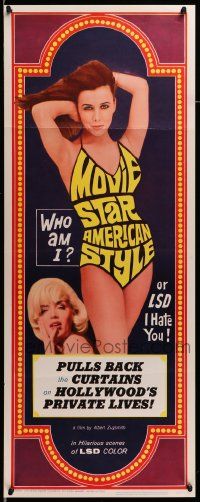 6p765 MOVIE STAR AMERICAN STYLE OR; LSD I HATE YOU insert '66 life with LSD, Monroe look-alike!