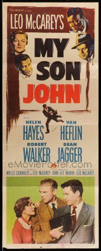 6p785 MY SON JOHN insert '52 Communist Robert Walker, directed by Leo McCarey!