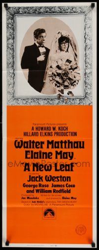 6p800 NEW LEAF int'l insert '71 Walter Matthau with star & director Elaine May are getting married!