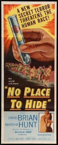 6p808 NO PLACE TO HIDE insert '56 biological germ warfare will wipe out the human race!