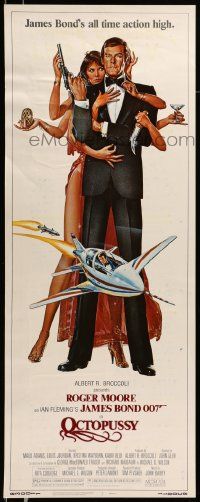 6p811 OCTOPUSSY insert '83 art of sexy Maud Adams & Roger Moore as James Bond by Daniel Goozee!