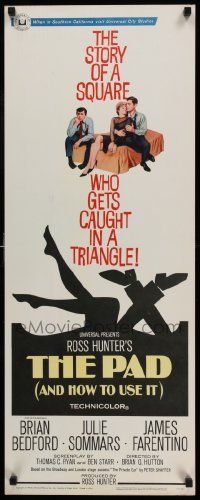 6p822 PAD insert '66 Ross Hunter, Peter Shaffer play about a square who gets caught in a triangle!