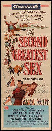 6p880 SECOND GREATEST SEX insert '55 Jeanne Crain & George Nader singin' and dancin'!