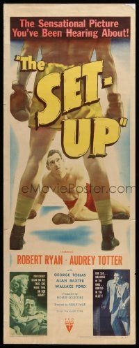 6p887 SET-UP insert '49 great image of boxer Robert Ryan fighting in the ring, Robert Wise!