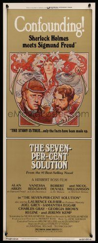 6p888 SEVEN-PER-CENT SOLUTION insert '76 Nicol Williamson as Sherlock Holmes, great Drew art!