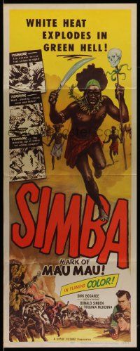 6p898 SIMBA insert '55 Dirk Bogarde & Virginia McKenna's love defied primitive jungle laws!