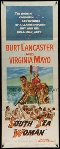 6p916 SOUTH SEA WOMAN insert '53 leatherneckin' Burt Lancaster & sexy Virginia Mayo!