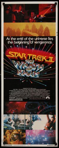 6p922 STAR TREK II insert '82 The Wrath of Khan, Leonard Nimoy, William Shatner, sci-fi sequel!