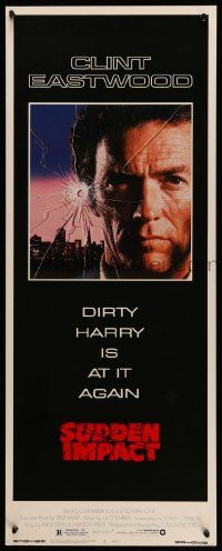 6p934 SUDDEN IMPACT insert '83 Clint Eastwood is at it again as Dirty Harry, great image!