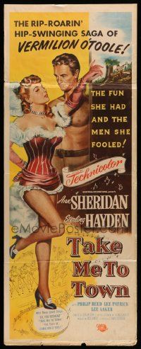 6p948 TAKE ME TO TOWN insert '53 saga of sexy Ann Sheridan & the men she fooled, Sterling Hayden!