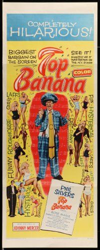 6p963 TOP BANANA insert '54 wacky Phil Silvers & super sexy Judy Lynn + showgirls!