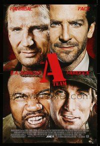 6r037 A-TEAM style 4 advance 1sh '10 Liam Neeson, Bradley Cooper, Jessica Biel, Rampage Jackson!