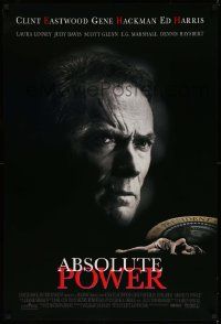 6r013 ABSOLUTE POWER 1sh '97 great image of star & director Clint Eastwood!