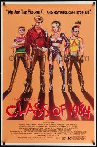 6r102 CLASS OF 1984 1sh '82 art of bad punk teens, we are the future & nothing can stop us!