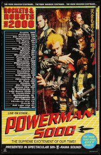 6r962 POWERMAN 5000 22x35 commercial poster '00 great image of the band, Rockets and Robots!