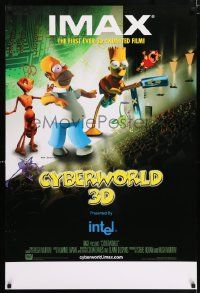 6r118 CYBERWORLD IMAX DS 1sh '00 Homer Simpson & Antz, IMAX 3-D!