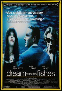 6r145 DREAM WITH THE FISHES 1sh '97 cool images of David Arquette & Brad Hunt!