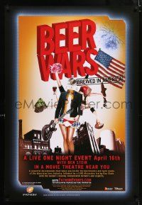 6r172 FATHOMEVENTS.COM DS 1sh '00s Ben Stein, wacky image, Beer Wars!