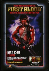 6r173 FATHOMEVENTS.COM DS 1sh '00s cool artwork of Sylvester Stallone in First Blood!