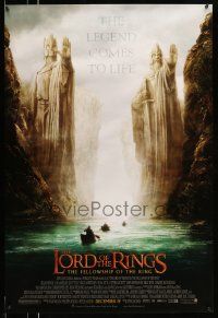 6r294 LORD OF THE RINGS: THE FELLOWSHIP OF THE RING advance DS 1sh '01 J.R.R. Tolkien, Argonath!