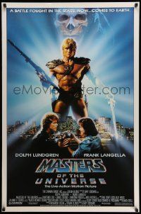 6r325 MASTERS OF THE UNIVERSE 1sh '87 great photo image of Dolph Lundgren as He-Man!