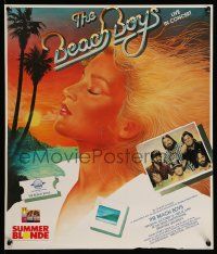 6r630 BEACH BOYS 18x21 music poster '83 cool art of sexy blonde woman!