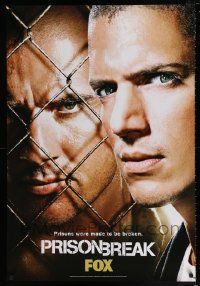 6r597 PRISON BREAK tv poster '07 Dominic Purcell, Wentworth Miller!