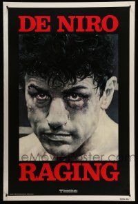 6r390 RAGING BULL teaser 1sh '80 Martin Scorsese, Kunio Hagio art of boxer Robert De Niro!