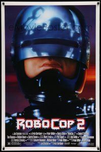 6r405 ROBOCOP 2 1sh '90 cyborg policeman Peter Weller, sci-fi sequel!